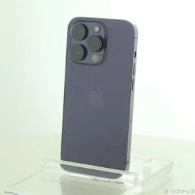 〔中古品〕 iPhone14 Pro 256GB ディープパープル MQ1E3J／A SIMフリー【258】