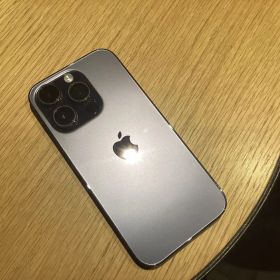 【美品】Apple iPhone 14 Pro ディープパープル 128GB