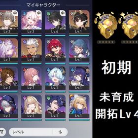 【初期アカ】 キャストリス など | 崩壊スターレイル(崩スタ)のアカウントデータ、RMTの販売・買取一覧