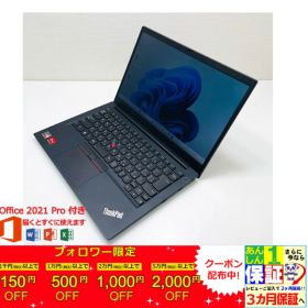 Lenovo ThinkPad E14 Gen 3 14型 Ryzen 7 5700U / Ram 16GB / SSD 512GB 正規Office 2021 Pro Plus付き