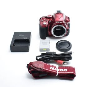 B#10008 Nikon デジタル一眼レフカメラ D5300 レッド 2400万画素 3.2型液晶 D5300 RED