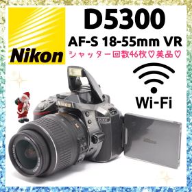 ❤即購入1000円OFF❤美品❤Nikon D5300 シャッター46枚 グレー