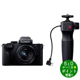 パナソニック LUMIX ミラーレス一眼カメラ マイクロフォーサーズ 標準ズームレンズキット DC-G100DV-K ブラック Panasonic【転送不可】