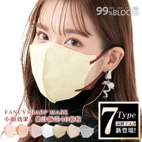 ＼冬の対策に！まとめ買いで30％オフ／fancysharpmask 小顔マスク 3D 3D立体マスク 5D小顔マスク バイカラーマスク 20枚 ふつう 小さめ 血色マスク 99%カット 快適 ウイルス 防塵 花粉 風邪 使い捨て 不織布 マスク 3Dマスク 接触冷感マスク 冷感マスク