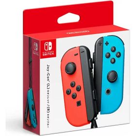 [ニンテンドースイッチ 周辺機器] 任天堂純正 JOY-Con(L)ネオンレッド/(R)ネオンブルー [HAC-A-JAEAA]