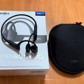 美品SHOKZ OPENRUN PRO (黒) 骨伝導イヤホン おまけ付き