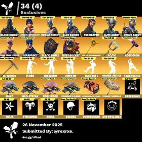 【完全放置/メア即】BK/青騎士/エリエジェ/OG STW/古参エモetc | フォートナイト(Fortnite)のアカウントデータ、RMTの販売・買取一覧