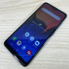 SIMフリー Galaxy A20 SCV46 Black 1077-156