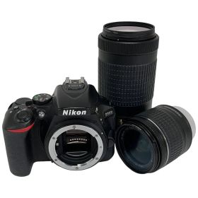 Nikon D5600 AF-P DX 18-55mm 70-300mm デジタル 一眼 レフ カメラ ダブル ズーム レンズ キット ニコン 撮影 中古 訳あり F10656321