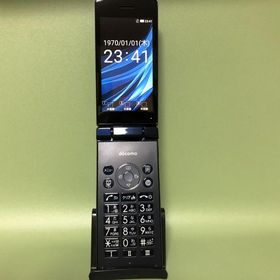 【Simフリー】AQUOS ケータイ SH-02L ブラック【純正ACアダプター付き】