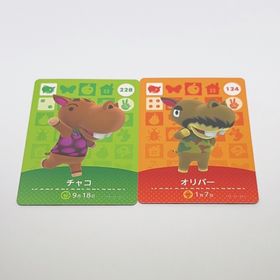 どうぶつの森 オリバー チャコ amiiboカード カバ(その他)