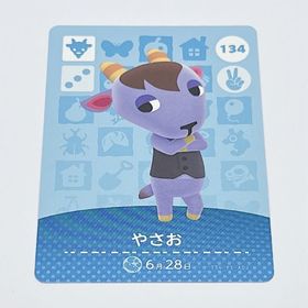 ニンテンドウ(任天堂)のどうぶつの森 やさお 134 amiiboカード ヤギ(その他)