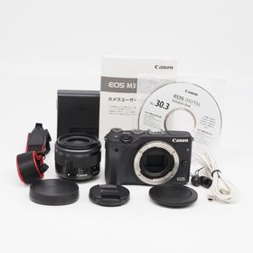 ■極上品■ CANON EOS M3 レンズキット(ブラック)(ミラーレス一眼)