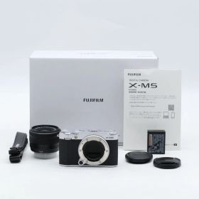 【ショット数1,039】FUJIFILM X-M5 レンズキット XF15-45mm シルバー 高速AF 高画質 小型軽量 初心者向け【中古】