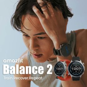 【楽天SS 20%OFF】Amazfit Balance 2 スマートウォッチ アマズフィット 日本正規代理店 延長保証 音声操作 ゴルフ機能 2000nit高輝度 6衛生 GPS内蔵 オフラインマップ 心拍 睡眠 健康管理 スポーツモード 10ATM防水 AI 運動管理 21日間バッテリー