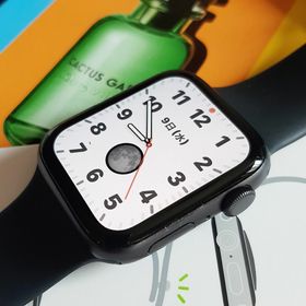 アップル(Apple)の箱付 100% SE Apple Watch 44mm GPS アップルウォッチ(腕時計(デジタル))