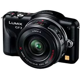 【中古】 パナソニック ミラーレス一眼カメラ LUMIX GF3 電動ズームキット エスプリブラック DMC-GF3X-K