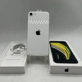 N43124☆ SIMフリー iPhone アイフォン SE2 128GB MXD12J/A 第2世代 白 ホワイト バッテリ94％ アップル Apple 充電ケーブル付き