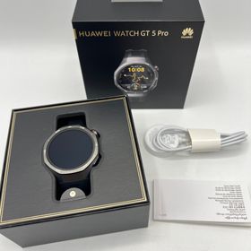 ファーウェイ(HUAWEI)の【美品】HUAWEI WATCH GT 5 PRO 46mm VLI-B29 ブラック スマートウォッチ ファーウェイウォッチ 本体(腕時計(デジタル))