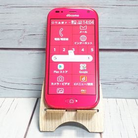 docomo F-01L 富士通 ピンク らくらくスマートフォン me 美品 577