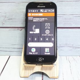 docomo F-01L 富士通 ブラック らくらくスマートフォン me 491