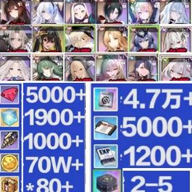 【画像のキャラ】ランダム鯖 ダイヤ5000個+キューブ1900個 | アズールレーン(アズレン)のアカウントデータ、RMTの販売・買取一覧