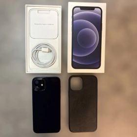 Apple iPhone 12 ブラック 本体 + ケース