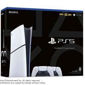 【新品】プレイステーション5 PlayStation5 Slimモデル ( CFIJ-10019 ) デジタル・エディション ワイヤレスコントローラー ダブルパック