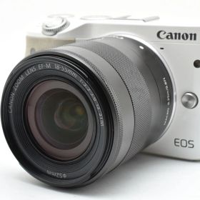 ★良品★ キヤノン Canon EOS M3 + EF-M 18-55mm IS STM レンズキット ホワイト ★完動品★ #04P64A507140