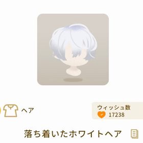 落ち着いたホワイトヘア | リヴリーアイランドのアイテム、RMTの販売・買取一覧