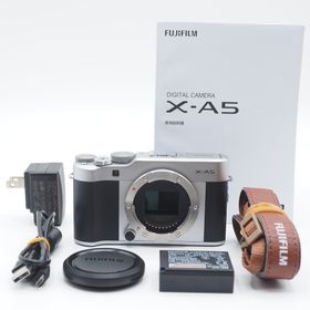 フジフイルム(富士フイルム)のFUJIFILM 富士フイルム X-A5 ボディ シルバー ミラーレス 極上品 (ミラーレス一眼)