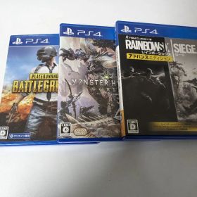 PS4ソフト モンハンワールド PUBG レインボーシックスシージ