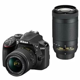 【中古】Nikon デジタル一眼レフカメラ D3400 ダブルズームキット ブラック D3400WZBK