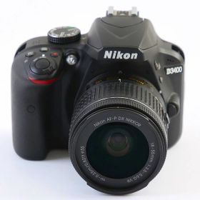 【中古】 (ニコン) Nikon D3400 18-55VR レンズキツト ブラツク【中古カメラ デジタル一眼】 ランク：B