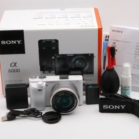 【極上品】SONY α6000 パワーズームレンズキット ホワイト