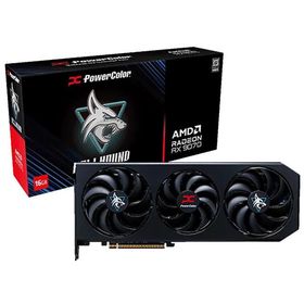 PowerColor Hellhound AMD Radeon RX 9070 16GB GDDR6 グラフィックカード/2スロット トリプルファンクーラー(RX9070 16G-L/OC)