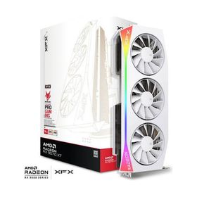 XFX Mercury AMD Radeon RX 9070XT OC White Gaming Edition with RGB 16GB GDDR6 RX-97TRGBBW9-GP/U