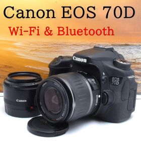 ★最初の1台に最適★ダブルレンズ★Wi-Fi機能★Canon EOS 70D★