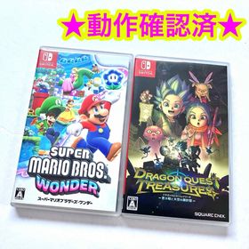 スーパーマリオブラザーズワンダー DQ トレジャーズ 蒼き瞳と大空の羅針盤 2点(家庭用ゲームソフト)