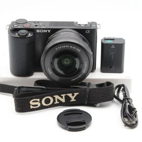 【極上品】SONY ZV-E10 パワーズームレンズキット ブラック