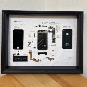 iPhone4 ブラック 分解アート 値下げ可能