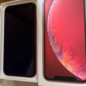 送料無料 美品 iPhoneXR 64GB レッド 箱・取説あり