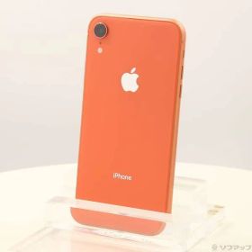 〔中古品〕 iPhoneXR 128GB コーラル MT0T2J／A SIMフリー【352】