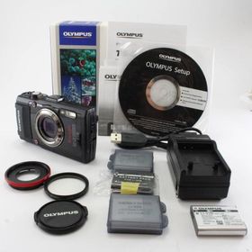 OLYMPUS デジタルカメラ STYLUS TG-3 Tough ブラック 1600万画素CMOS F2.0 15m防水 100kgf耐荷重 GPS+電子コンパス&amp;内蔵Wi-Fi TG-3 BLK