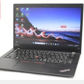 訳有 返品不可 フルHD 13.3型 Lenovo ThinkPad X13 Gen1 Win11 第10世代 i5-10210U 8GB NVMe 256GB-SSD カメラ 無線 Office付 管:1153w