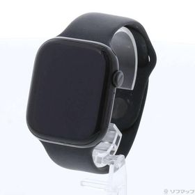〔中古〕Apple(アップル) Apple Watch Series 10 GPS 46mm ジェットブラックアルミニウムケース ブラックスポーツバンド〔377-ud〕
