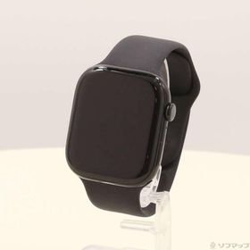 〔中古〕Apple(アップル) Apple Watch Series 10 GPS 46mm ジェットブラックアルミニウムケース ブラックスポーツバンド〔349-ud〕