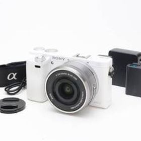 B (並品) SONY ソニー α6000 ホワイト E PZ 16-50mm F3.5-5.6 OSS レンズキット シャッター数 2,110枚 海外仕様 初期不良返品対応 110-162