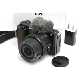 【全額返金保証】良品｜ソニー VLOGCAM ZV-E10L パワーズームレンズキット [ブラック]（センサー清掃済み） CA01-B3706-2S3