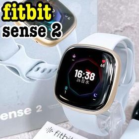 美品 fitbit sense2 スマートウォッチ ブルーミスト 動作確認済み フィットビット センス2 GPS AMOLED 心拍計 血中酸素 睡眠計 スイカ対応